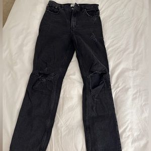 Abercrombie straight leg distressed jeans